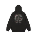 Colorful Rhinestone Hoodie - Black Gothic Street Sweatshirt 2608